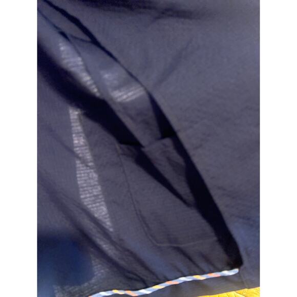 Ibiza Wool Stretch Seersucker Half-Lined Sport Coat Navy Blue Mens Sz 42L Blazer - Picture 5 of 7